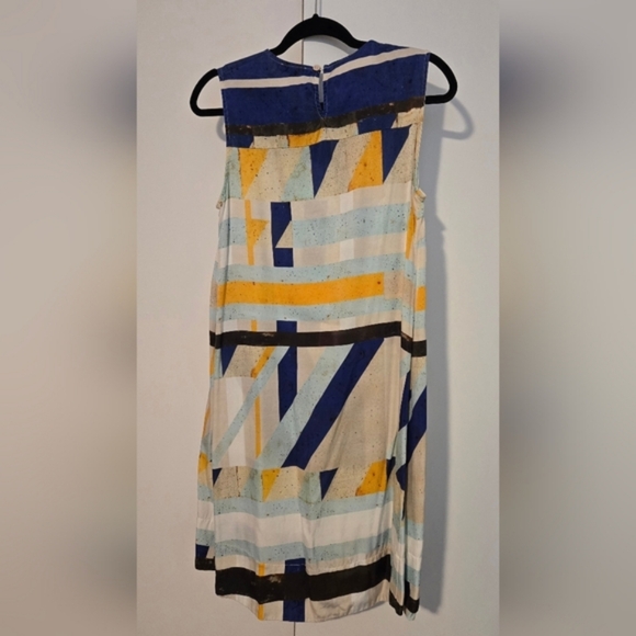 Sustainable Sleeveless Geometric Print Length Dress by Adventures Des Toiles - Picture 2 of 10